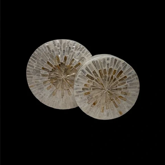 Mother Of the pearl Round Box, Handmade Mother Of Pearl Storage Box, Decor Box